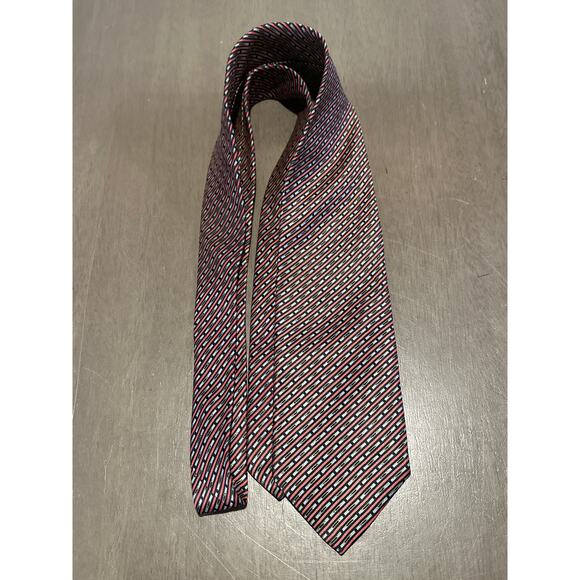 Brioni Red Black 100% Silk Vintage Classic Men’s Tie Italy Made